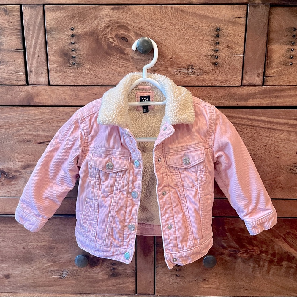 Baby GAP pink corduroy jacket
